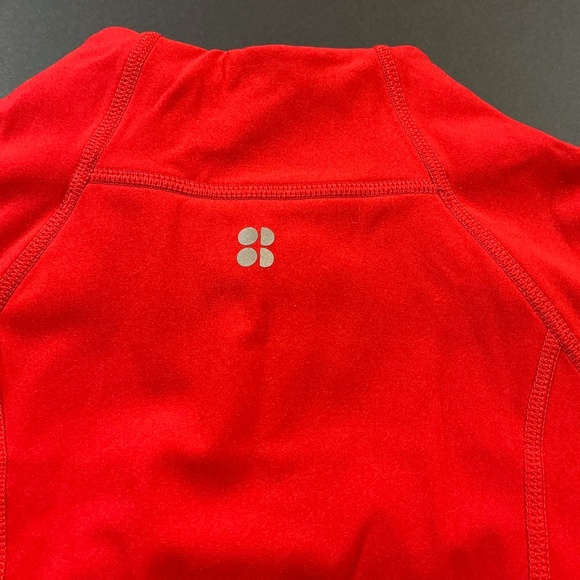 Sweaty Betty Power Zip Up Jacket Red Performance Athletic Layer Size Large - Picture 7 of 9